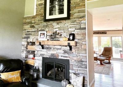 Custom Double Sided Fireplace in Vermont